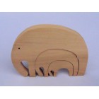 Drvene puzzle - Tri slona