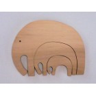Drvene puzzle - Tri slona