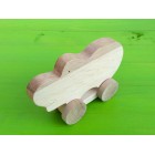 Drvena igračka - životinja na kotačima - Hippo