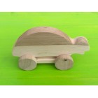 Drvena igračka -  životinja na kotačima - Kornjača