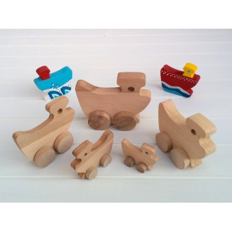 Drvena igračka - vozilo - Brod