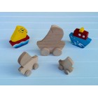 Drvena igračka - vozilo - Jedrilica