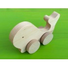 Drvena igračka - životinja na kotačima - Kit