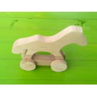 Drvena igračka - životinja na kotačima - Konj