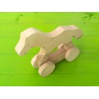 Drvena igračka - životinja na kotačima - Konj