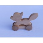 Drvena igračka - životinja na kotačima - Lisica